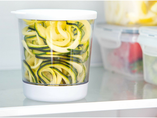 Spiralinis galąstuvas daržovių smulkintuvo konteineris