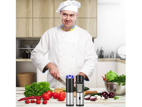 Elektrinis gravitacinis pipirų malūnėlis druskai