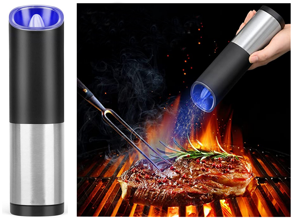 Elektrinis gravitacinis pipirų malūnėlis druskai