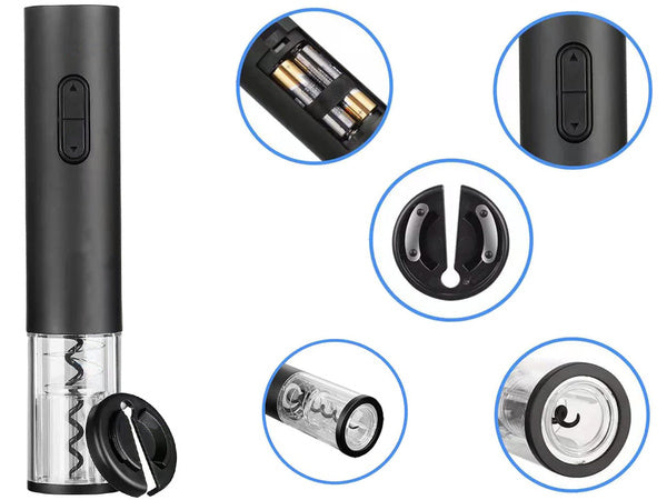 Elektrinis kamščiatraukis vyno atidarytuvo pjaustytuvas