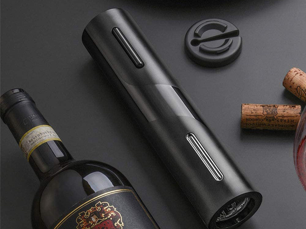 Elektrinis kamščiatraukis vyno atidarytuvas led baterija