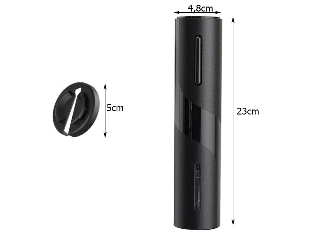 Elektrinis kamščiatraukis vyno atidarytuvas led baterija