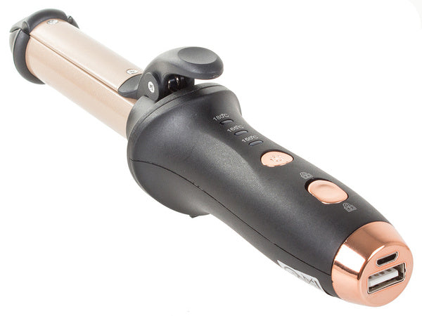 Garbanojimo geležis plaukų tiesintuvas garbanos powerbank usb