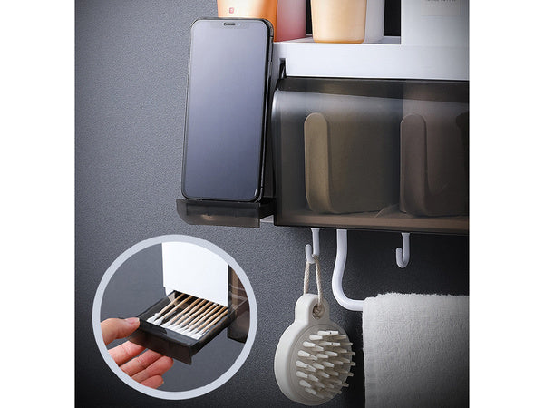 Dantų šepetėlio puodelio organizatorius dantų pastos dozatorius