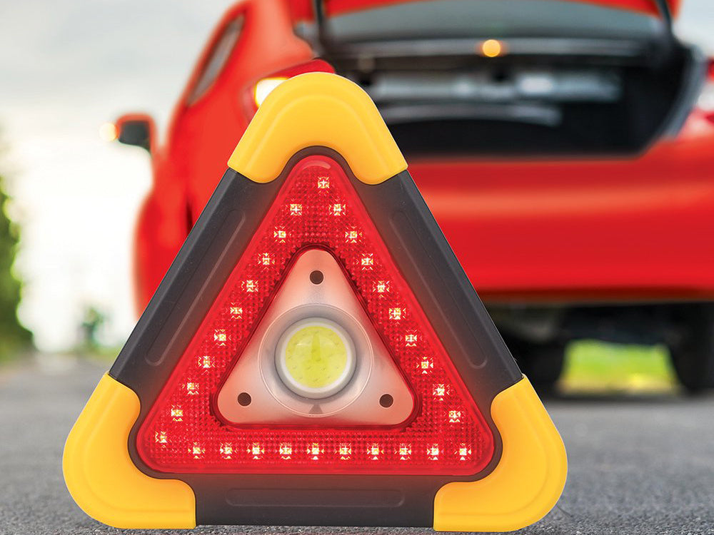 Įspėjamasis trikampis vadovaujama toršeras maitinimo bankas