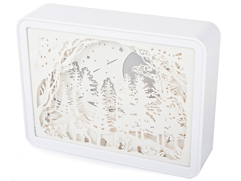 Popieriaus iškarpos naktinė šviesa 3d usb