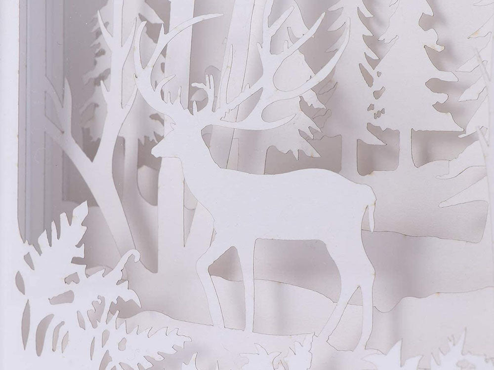 Popieriaus iškarpos naktinė šviesa 3d usb