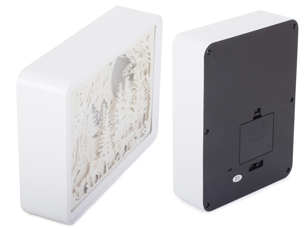 Popieriaus iškarpos naktinė šviesa 3d usb