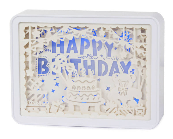 Popieriaus iškarpos naktinė šviesa 3d usb