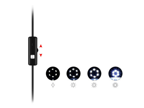 Endoskopų tikrinimo kamera android pc usb 5m vadovaujama