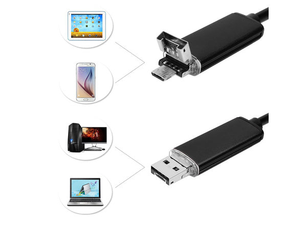 Endoskopų tikrinimo kamera android pc usb 10m vadovaujama