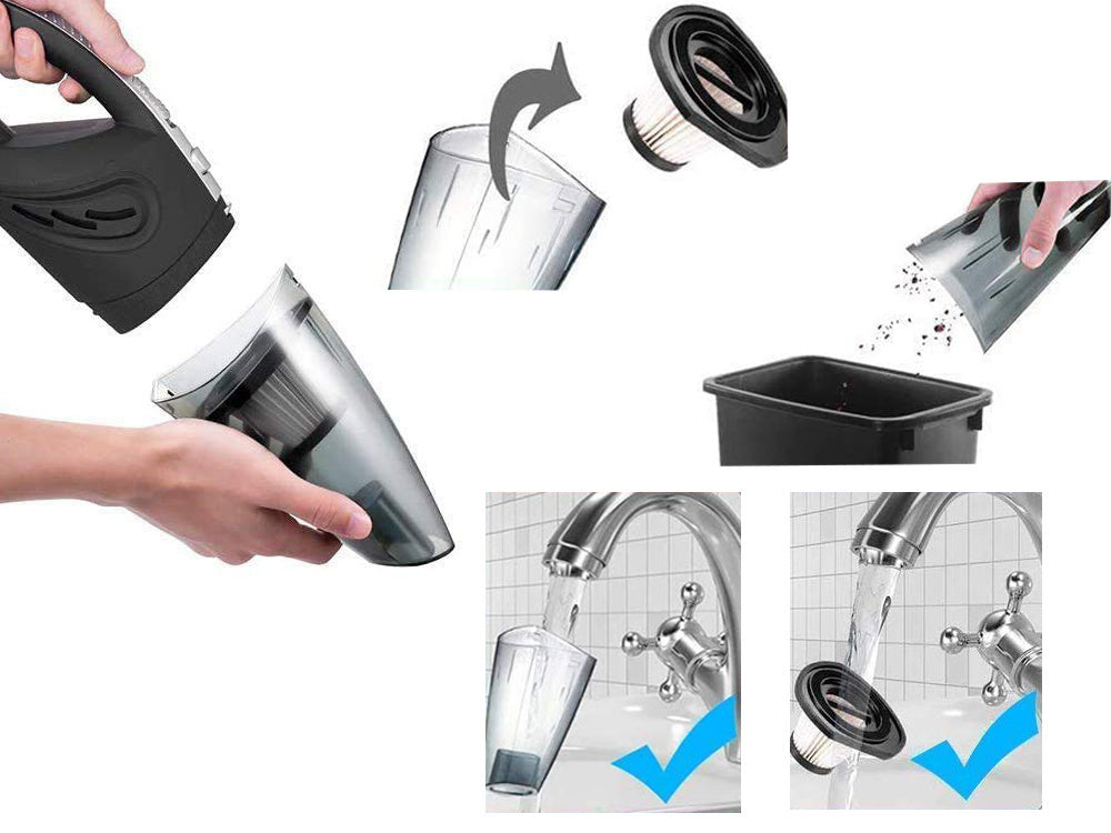 Belaidis rankinis automobilinis dulkių siurblys 120w