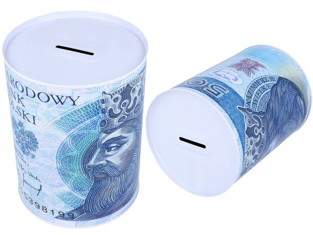 Metalinė pinigų dėžutė banknotams
