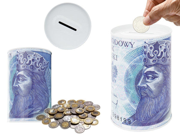 Metalinė pinigų dėžutė banknotams