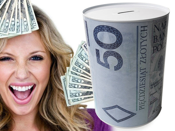 Metalinė pinigų dėžutė banknotams