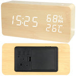 Elektroninis žadintuvas termometras higrometras usb