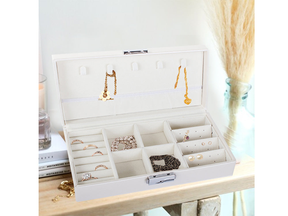 Papuošalų dėžutė auskarų organizatorius