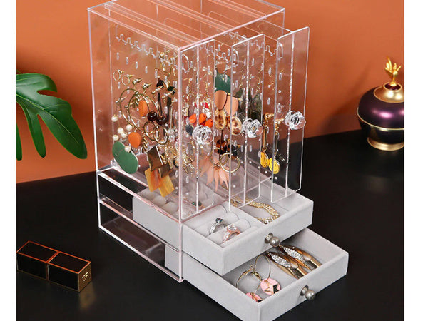 Juvelyrinių dirbinių organizatorius skrynelės ekranas iš zomšos