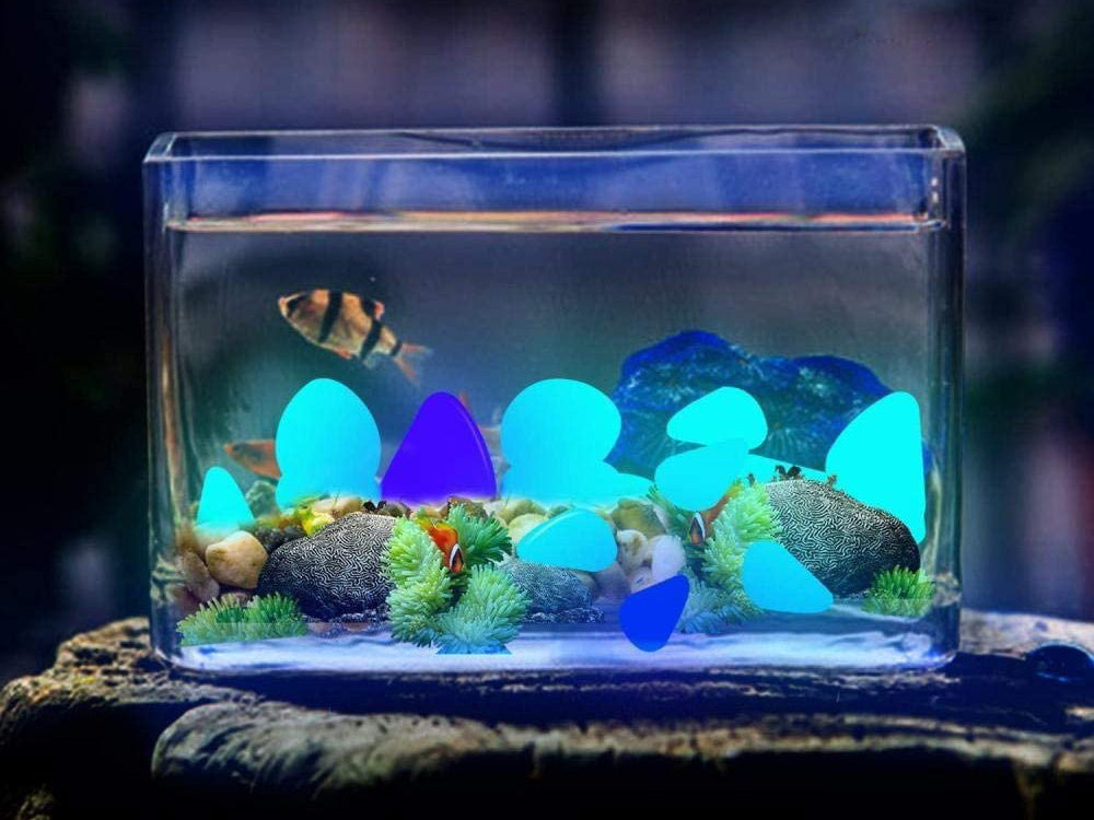 Fluorescentiniai šviesos akmenys 100 vnt.