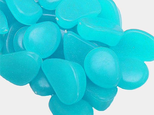 Fluorescentiniai šviesos akmenys 100 vnt.