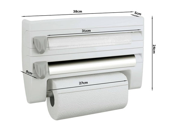 Papiero padėklė kitchen organizatorius 4-in-1