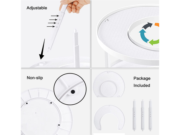 Šiukšliadėžės organizatorius prieskonių stovas sukiojamas
