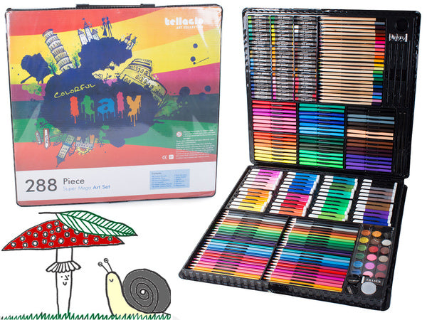 Artistic painting set in case 288 vnt.