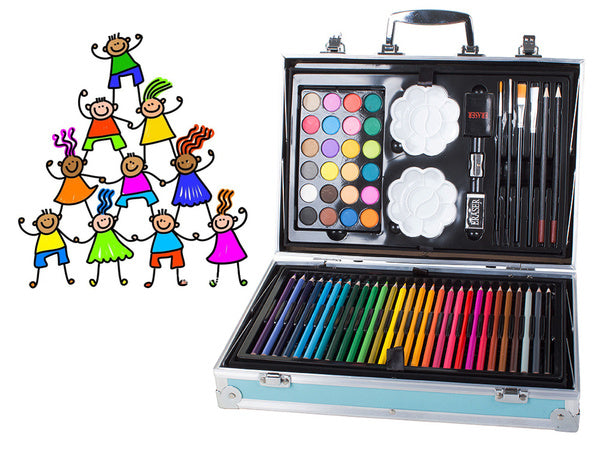 Menininkų rinkinys tapybai dėžutėje 145 vnt.