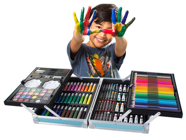 Menininkų rinkinys tapybai dėžutėje 145 vnt.