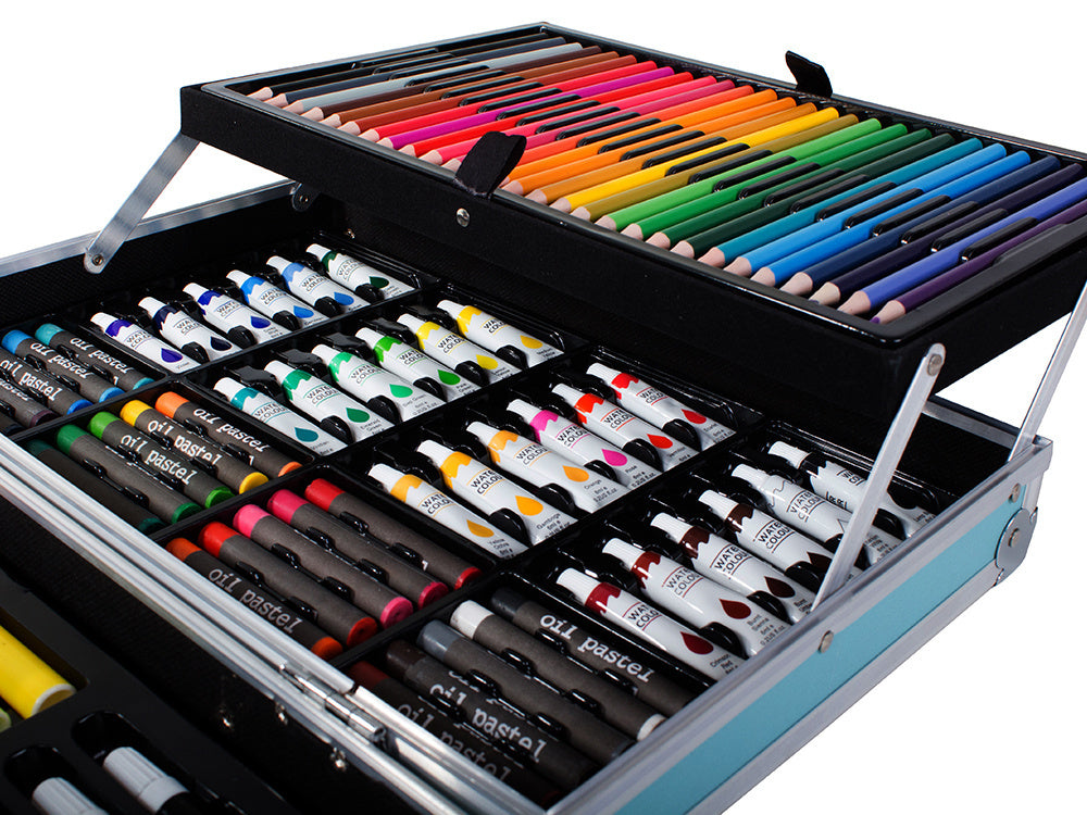 Menininkų rinkinys tapybai dėžutėje 145 vnt.