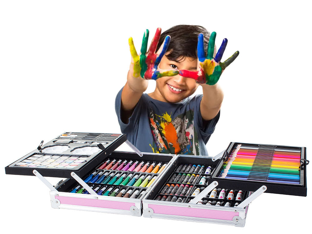 Menininkų rinkinys tapybai dėžutėje 145 vnt.