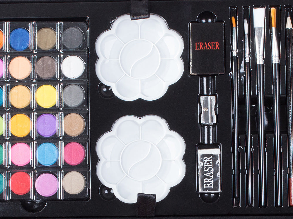 Menininkų rinkinys tapybai dėžutėje 145 vnt.