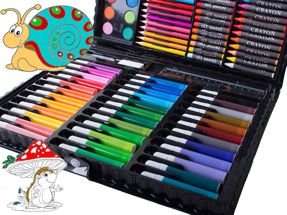 Menininkų rinkinys tapybai dėžutėje 150 vnt.