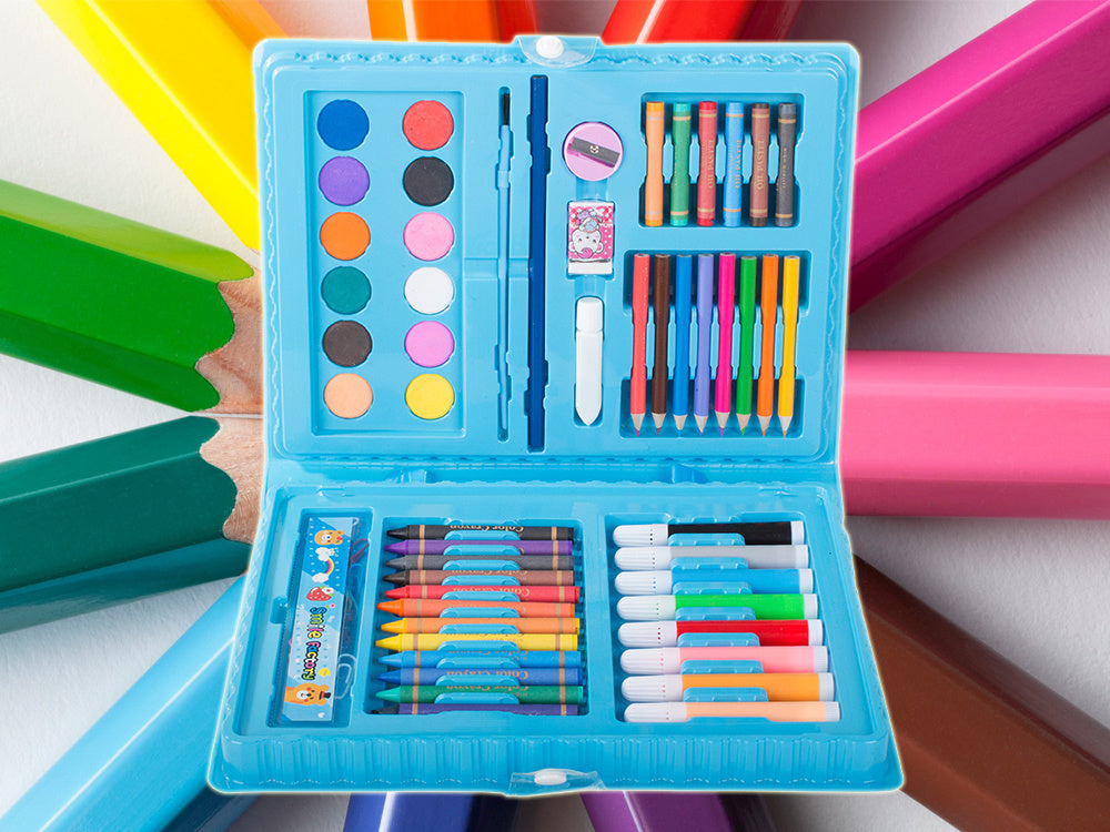 Menininkų rinkinys tapybai dėžutėje 68 vnt.