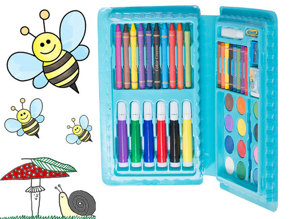 Menininkų rinkinys tapybai dėžutėse 42 vnt., Mėlyna, Szín, Kék