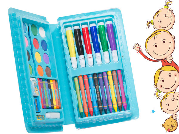 Menininkų rinkinys tapybai dėžutėse 42 vnt., Mėlyna, Szín, Kék