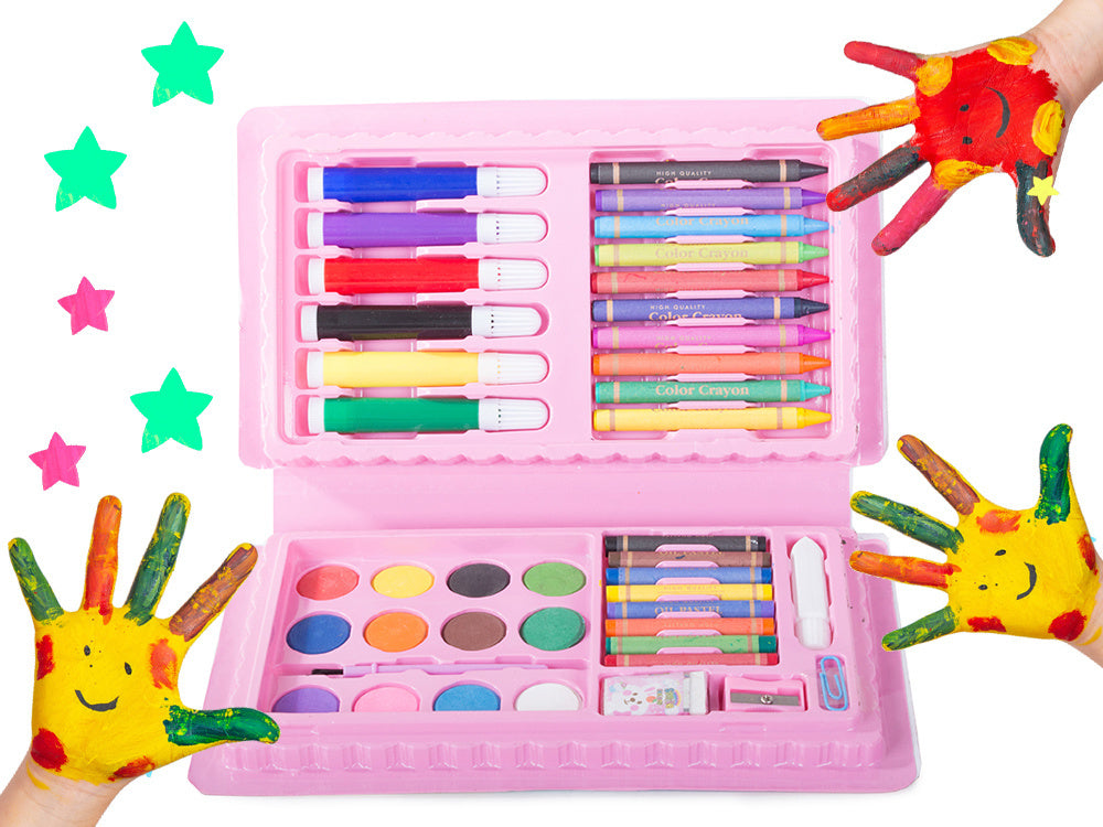 Menininkų rinkinys tapybai dėžutėse 42 vnt., Rožinė, Szín, Rózsaszín