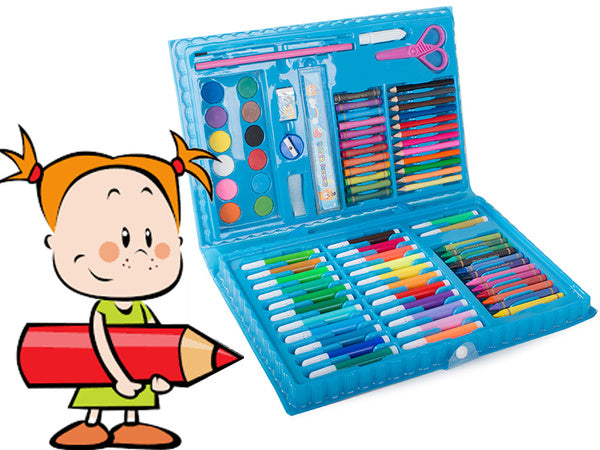 Menininkų rinkinys tapybai dėžutėje 86 vnt.