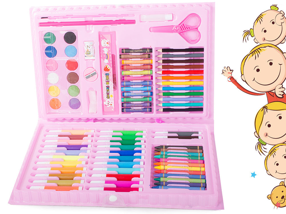 Menininkų rinkinys tapybai dėžutėje 86 vnt., Rožinė, Szín, Rózsaszín