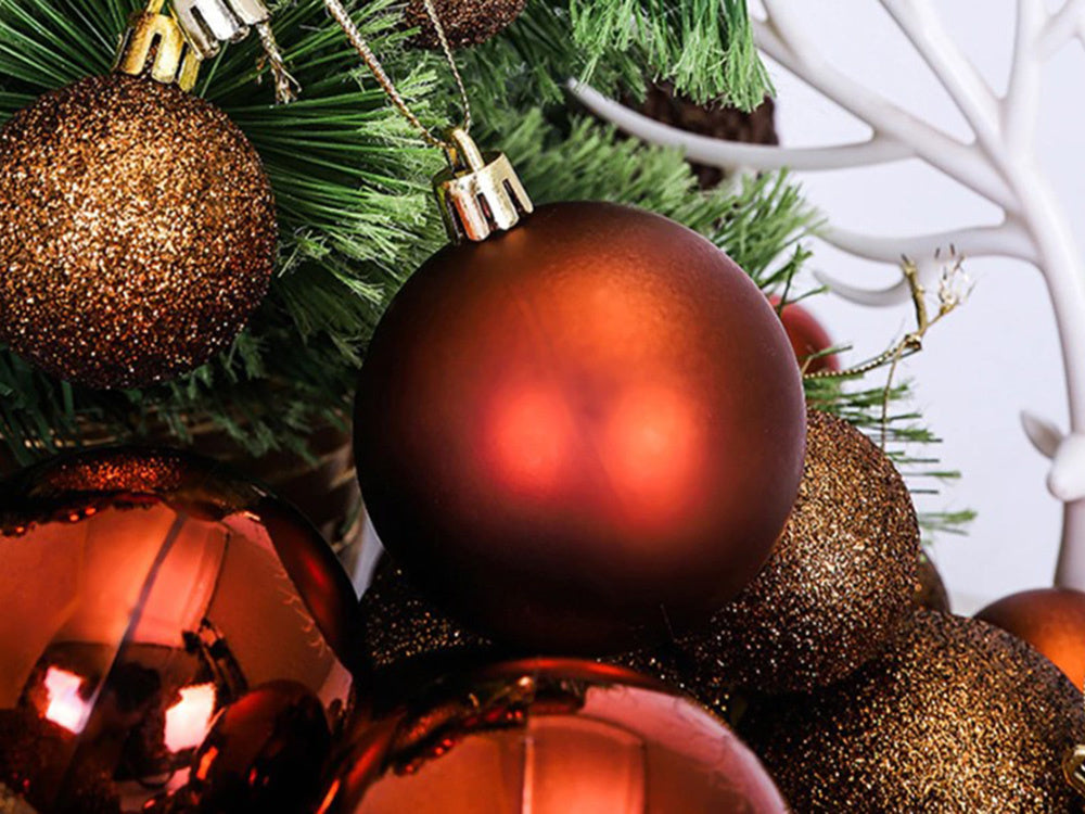 Kalėdų eglutės viršūnės 6/4/3 cm kit 100 vnt., Raudona, Szín, Piros