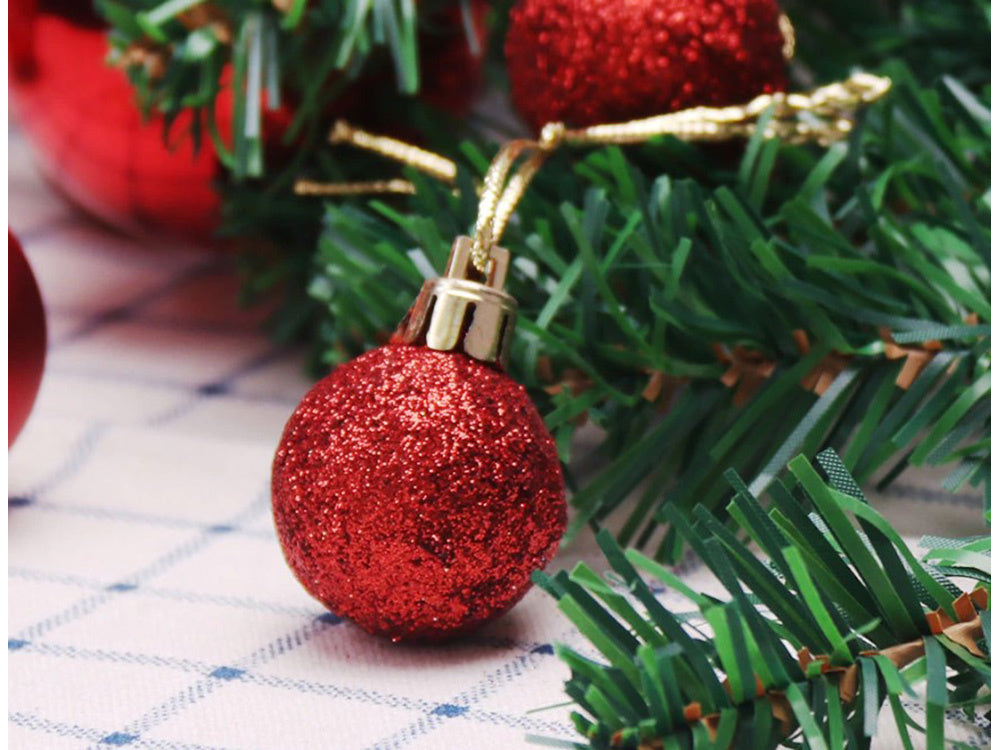 Kalėdų eglutės viršūnės 6/4/3 cm kit 100 vnt., Raudona, Szín, Piros