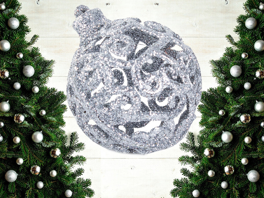 Kalėdų eglutės viršūnės 6/4/3 cm kit 100 vnt., Sidabras, Szín, Ezüst