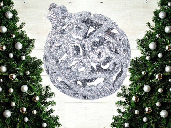 Kalėdų eglutės viršūnės 6/4/3 cm kit 100 vnt., Sidabras, Szín, Ezüst