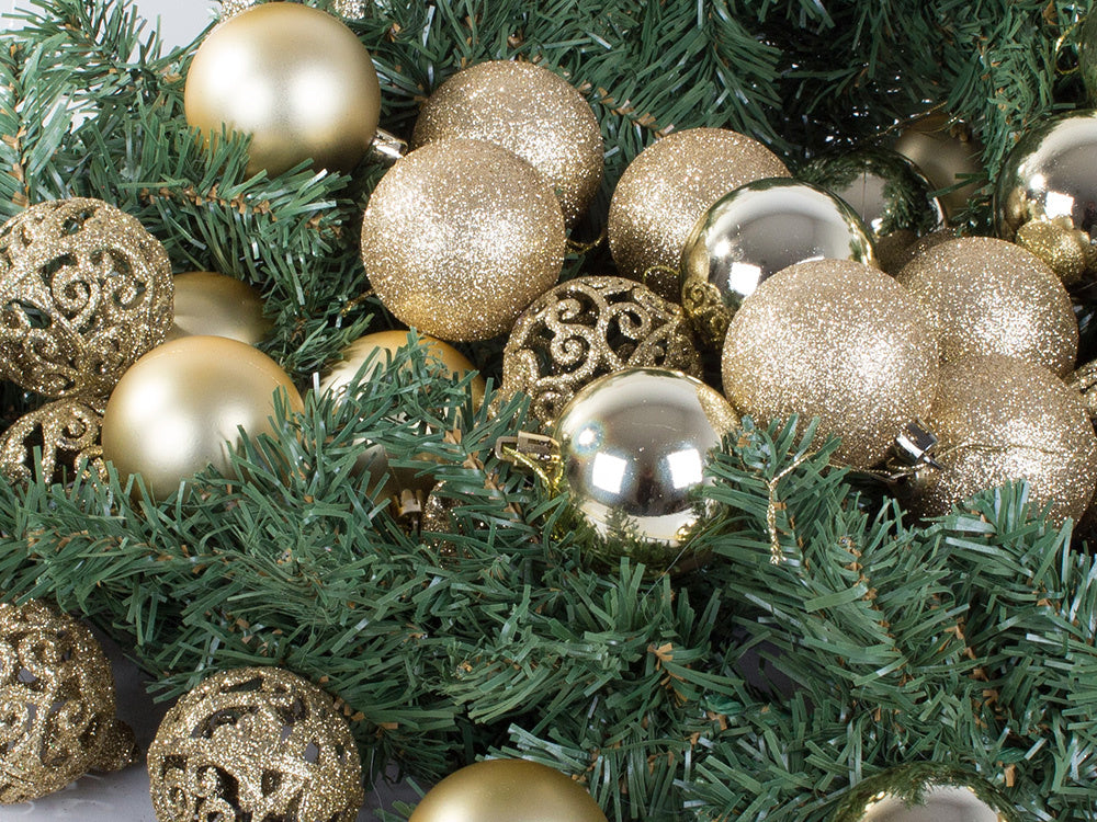 Kalėdų eglutės viršūnės 6/4/3 cm kit 100 vnt., Auksinis, Szín, Aranysárga