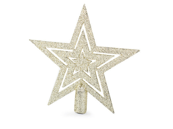 Kalėdų eglutės viršūnės 6/4/3 cm kit 100 vnt., Auksinis, Szín, Aranysárga