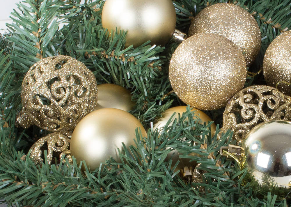 Kalėdų eglutės viršūnės 6/4/3 cm kit 100 vnt., Auksinis, Szín, Aranysárga