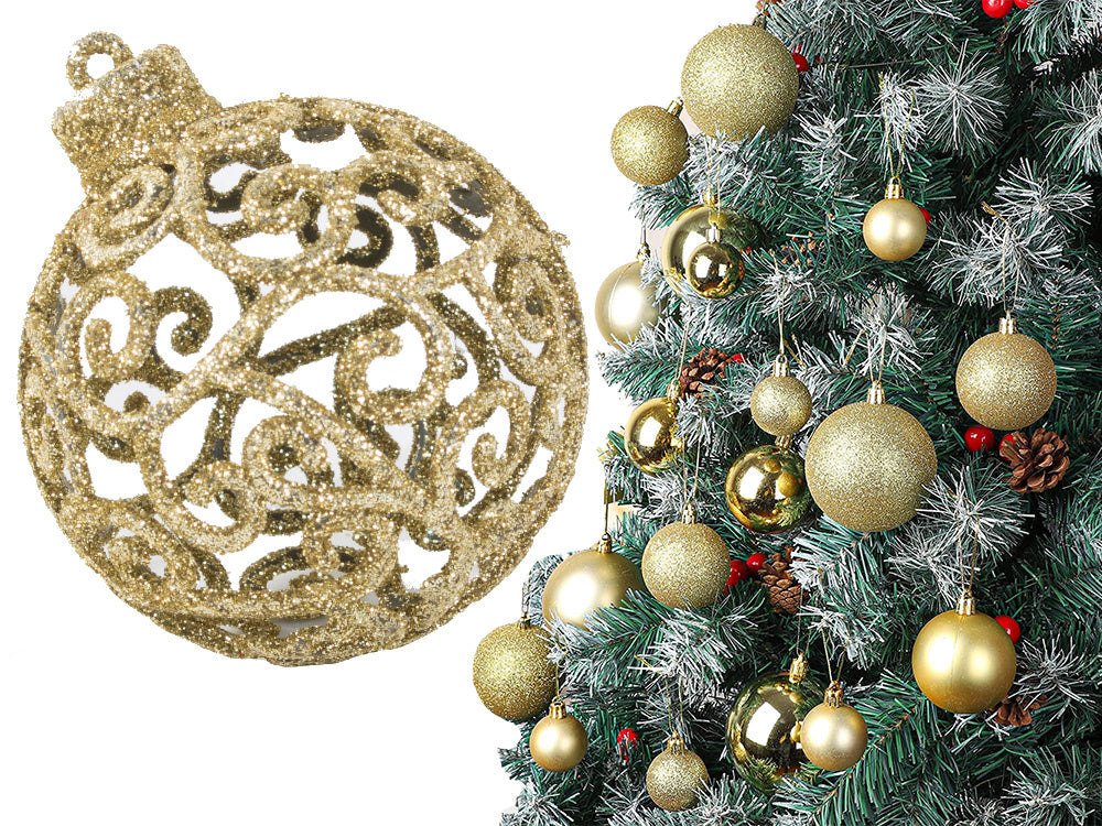 Kalėdų eglutės viršūnės 6/4/3 cm kit 100 vnt., Auksinis, Szín, Aranysárga