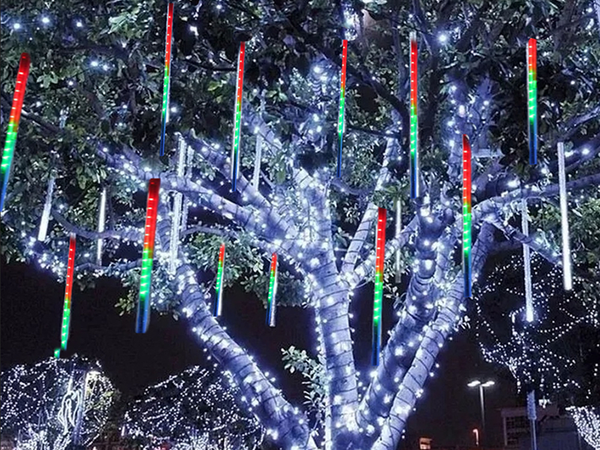 Meteory led dropping snow lamp 50cm ip44, Įvairiaspalvis, Szín, Sokszínű