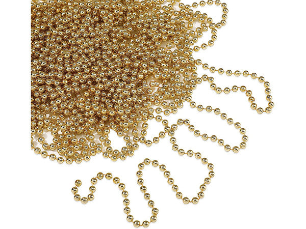 Kalėdų eglutės grandinėlės karoliukai girlianda nendrės, Auksinis, Szín, Aranysárga