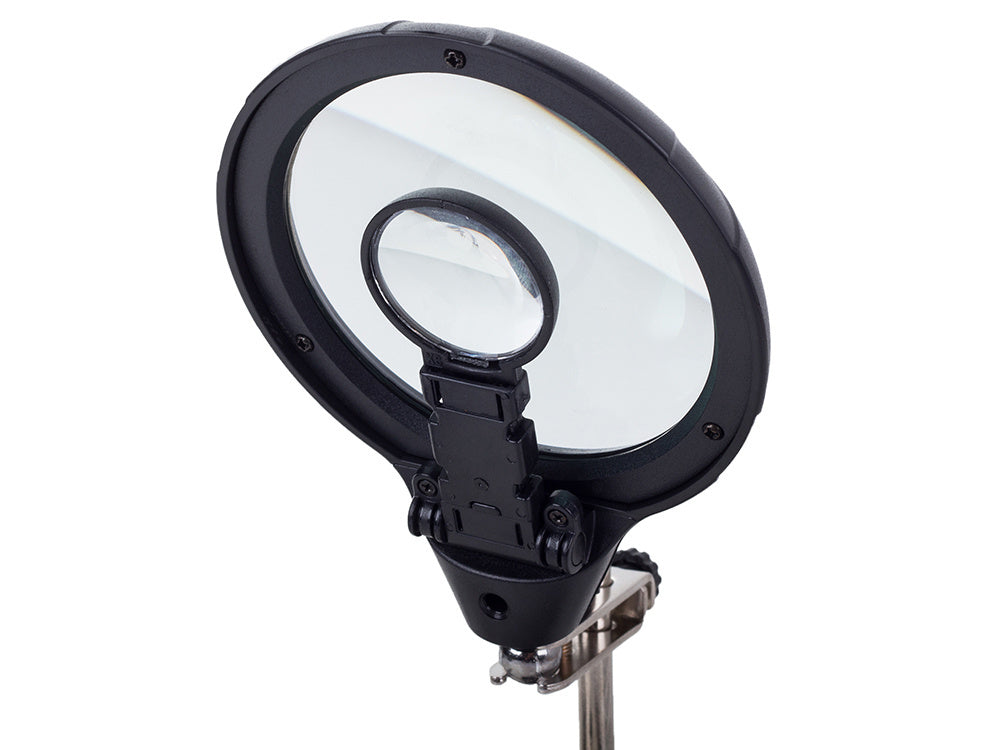 Trečiosios rankos lutteris 5 led rankenė 2,5x 90 mm tuning lamp